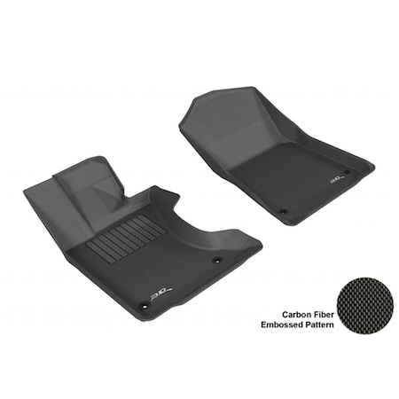 3D Maxpider LEXUS GS350 2013-2014 KAGU BLACK R1 AWD ONLY Floor Mat L1LX03011509